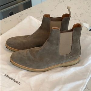 Common Project Grey Suede Chelsea